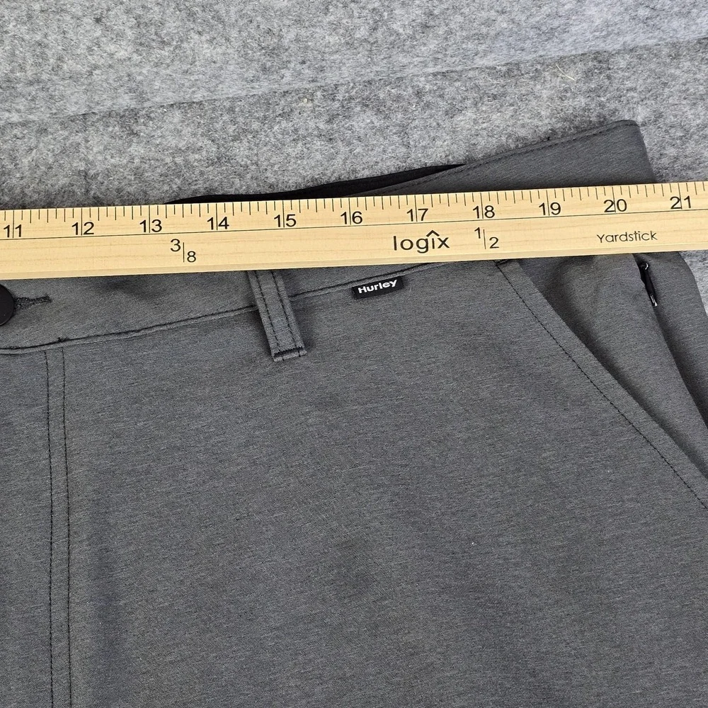 Hurley Shorts Mens 40 Gray Hybrid Walk Chino Stretch Casual Golf Performance